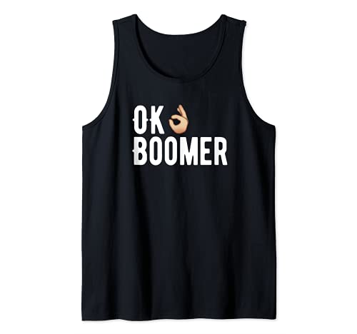 Ok Boomer Funny Gen Z Meme Mano Bueno Boomer Camiseta sin Mangas