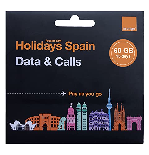 eSIM (tarjeta virtual) prepago Orange Holidays Pass 15 - GB ilimitados +  100 minutos internacionales