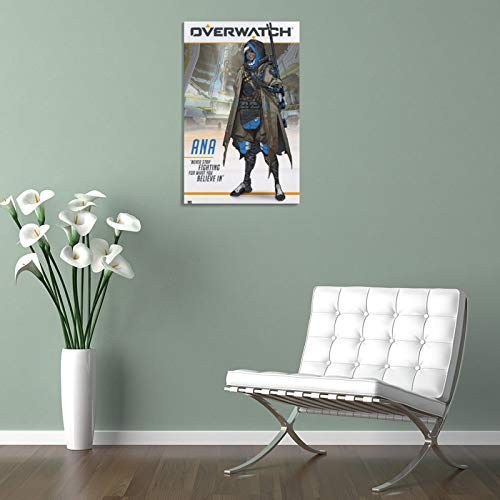 Overwatch - Póster de videojuegos HD1 cuadro decorativo lienzo para pared, para sala de estar, dormitorio, 60 x 90 cm