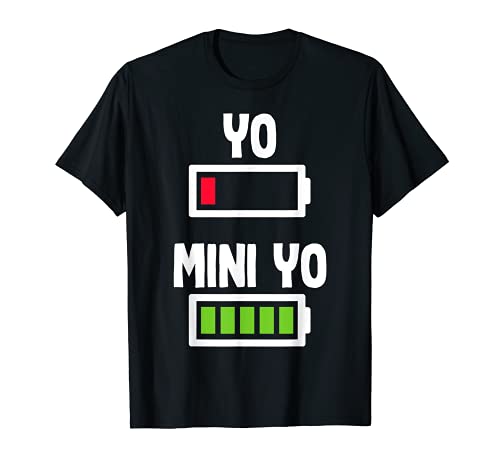 Papa Yo Mini Yo Embarazo Hijos Familia Padre Decir Bebe Camiseta