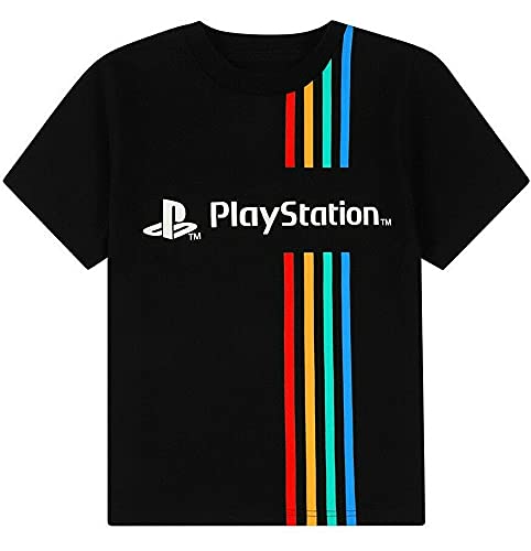 PlayStation Camiseta para niños, regalo de cumpleaños, color negro, Negro, 10-11 Años