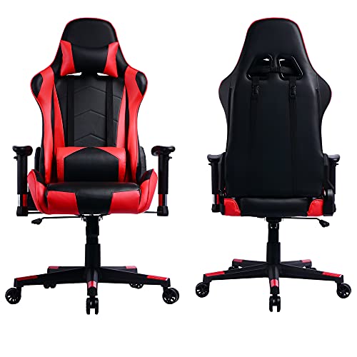 PRISP Silla de Oficina Gaming; Asiento Gamer con Alto Respaldo Reclinable Racing