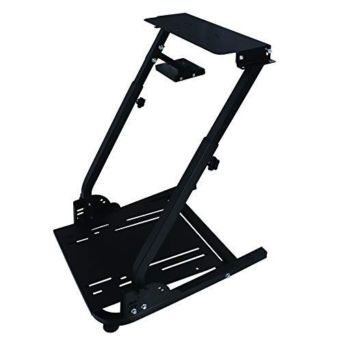 Racing Steering Wheel Stand, Height Adjustable Pro Driving Simulator Cockpit Compatible with Logitech G25，G27,G29,G920