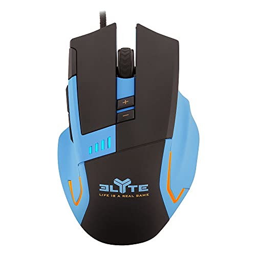 Ratón Gaming Elyte - botón Triple Fire, 8 Botones programables y hasta 3600 dpis.