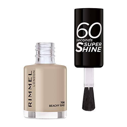 Rimmel London 60 Seconds Super Shine #706-Beachy Bae - 1 unidad