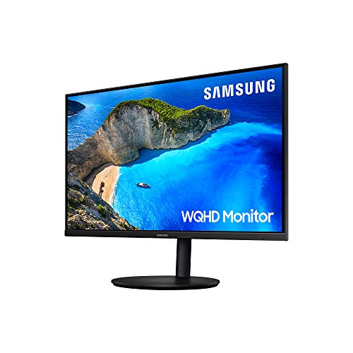 Samsung LF27T702QQUXEN - Monitor Profesional de 27", WQHD (2,560 x 1,440 pixel panel IPS) 5 ms, Freesync, 2 HDMI port, 1 Display port, 1 entrada de audio, Flicker Free, Eye Saver Mode, negro