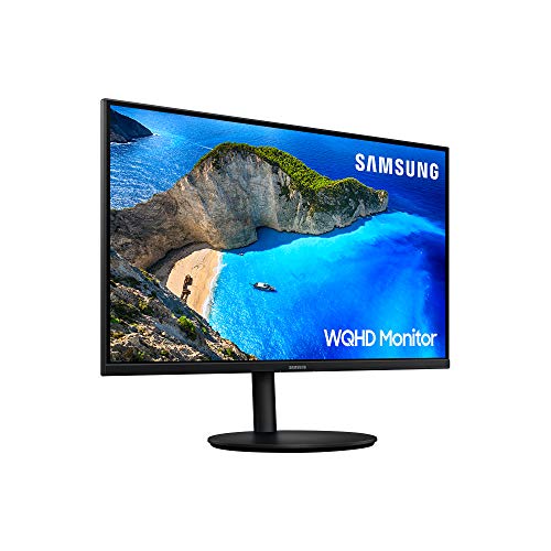 Samsung LF27T702QQUXEN - Monitor Profesional de 27", WQHD (2,560 x 1,440 pixel panel IPS) 5 ms, Freesync, 2 HDMI port, 1 Display port, 1 entrada de audio, Flicker Free, Eye Saver Mode, negro