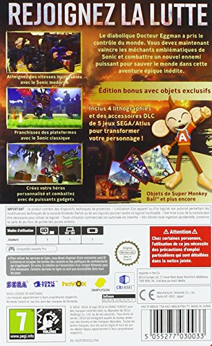 Sonic Forces Edition Bonus Jeu Switch