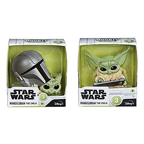 Star Wars The Bounty Collection - Serie 3 - Figuras The Child - Set de 2 Figuras de 5,5 cm - Mirando Dentro del Casco, Tableta Datapad - Edad: 4+