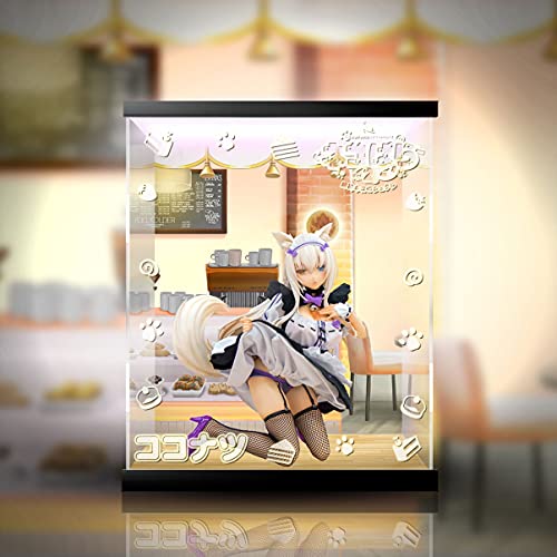 SUH Nekopara Vol.2-Hermana □□□□□□□ ~ Coconut Maid Ver Modelo Modelo de Pantalla Especial Escena acrílico Cubierta de Polvo Cuadro Modelo LED luz de Pantalla Especial (Color : NO Light)