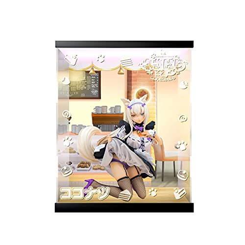 SUH Nekopara Vol.2-Hermana □□□□□□□ ~ Coconut Maid Ver Modelo Modelo de Pantalla Especial Escena acrílico Cubierta de Polvo Cuadro Modelo LED luz de Pantalla Especial (Color : NO Light)