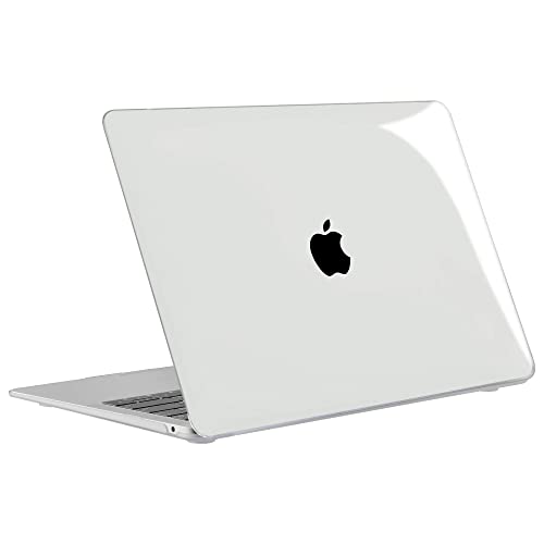 TECOOL Funda para 2020 2019 2018 MacBook Air 13 Pulgadas A2337 (M1) / A2179 / A1932, Cubierta de Plástico Dura Case Carcasa con Tapa del Teclado para Nuevo MacBook Air 13 con Touch ID - Transparente