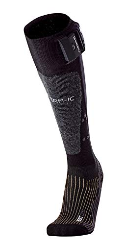 Therm-ic Powersocks Set Heat Uni + S-Pack 1400 Bluetooth, Heated Socks Unisex Adulto, Unisex Adulto, T45-9202-400, Negro, S: 35-38