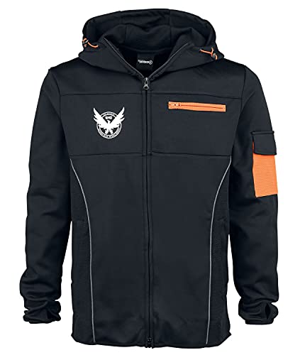 Tom Clancy's The Division M65 Hombre Capucha con cremallera negro/naranja S