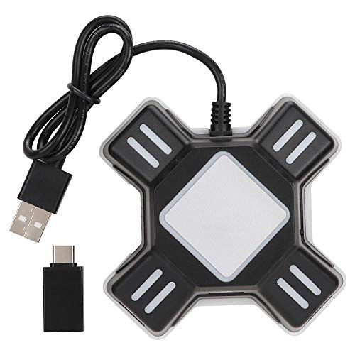 Tosuny Adaptador Gamepad Converter para PS4 / PS4 Pro / PS4 Slim/XBOXOne/Xbox One S/Xbox One X / PS3 / PS3 Slim/Switch, Consola de Juegos, ratón y Teclado convertidor, Interfaz USB Universal