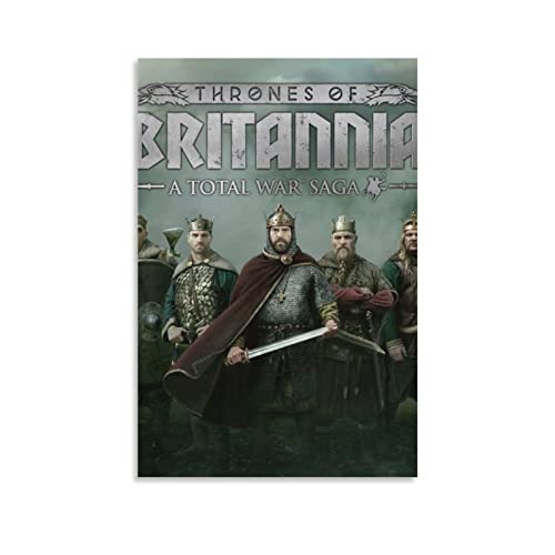 Total War Saga Thrones of Britannia Game - Póster decorativo para pared (50 x 75 cm)