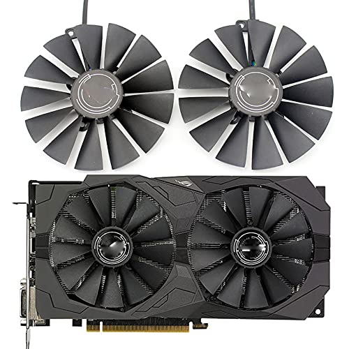 Ventilador de refrigeración para Tarjeta de Video para Juegos, Ventilador de refrigeración PLD10010S12H de 95 mm,Fit for ASUS ROG Strix Dual RX 470570 para AMD RX470 RX570, Tarjeta gráfica de Vent(