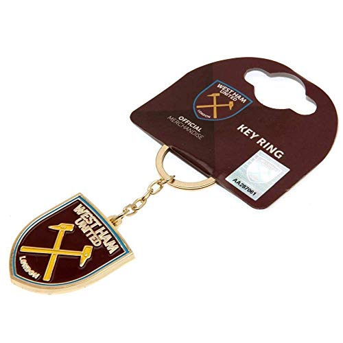 West Ham United WHUFC Football Club Badge Metal Fob Keyring Keychain Official