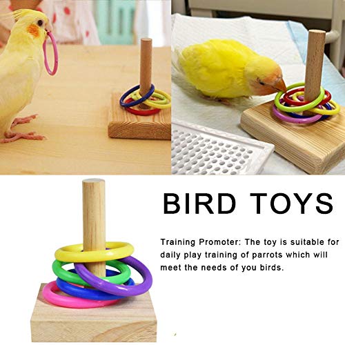 Xiangyin Bird Trick Tabletop Toys, Bird Trick Tabletop Toys, Parrot Chew Ball Foraing Toys, Education Play Gym Playground Activity Cage Foot Toys For Education Play Gym Playground Activity