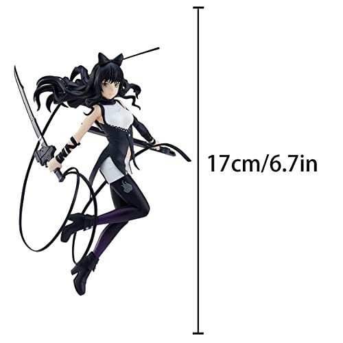 Yuxunqin RWBY: Grimm Eclipse-Blake Belladonna CLORURO DE POLIVINILO Figura Estatua