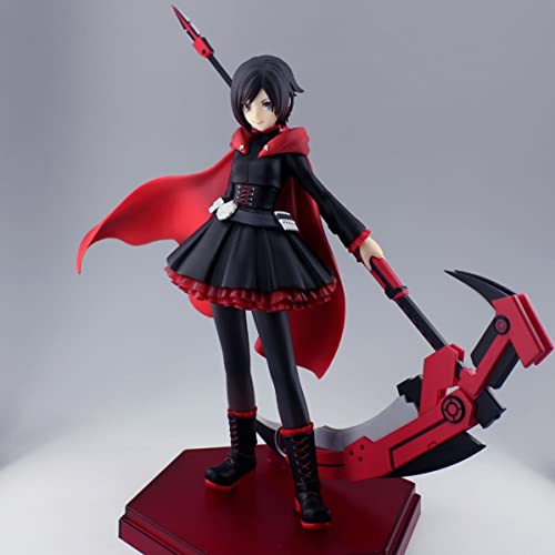 Yuxunqin RWBY: Grimm Eclipse-Ruby Rose & Crescent Rose CLORURO DE POLIVINILO Figura Estatua