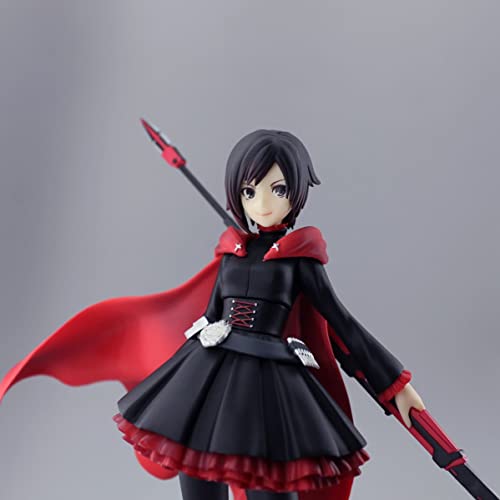 Yuxunqin RWBY: Grimm Eclipse-Ruby Rose & Crescent Rose CLORURO DE POLIVINILO Figura Estatua