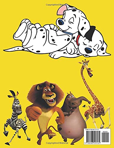 102 Dalmatians & Madagascar Escape 2 Africa Coloring Book: 2 in 1 Coloring Book for Kids and Grown-Ups, This Amazing Coloring Book Will Make Your Kids Happier and Give Them Joy