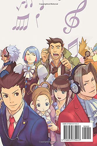 Ace Attorney Notebook: - 110 Pages, In Lines, 6 x 9 Inches