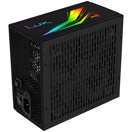 Aerocool LUX, fuente de alimentación 550W, Prism RGB, modular, 80Plus Bronze