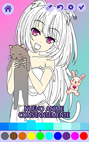 Animated Glitter Coloring Book - Anime Manga