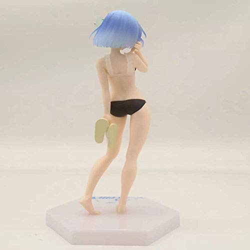 Anime Figuras Diferente Mundo A Partir de Cero REM Black Bods Traje de baño Figura de acción Carácter Anime Modelo Coleccionables Regalos de Anime Juguetes Modelo Kits 20cm