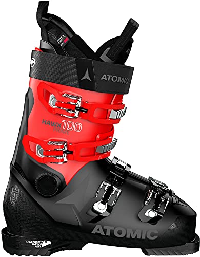 ATOMIC HAWX Prime 100, Botas de esquí Unisex Adulto, Black/Red, 45 EU