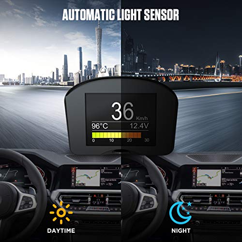 AUTOOL Velocímetro Digital OBDII KMH/MPH Sobrevelocidad Alarma Automática Código de Error Común Escáner Con Pantalla LCD Para 12V La Mayoría de Los Vehículos Diesel