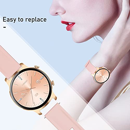 Banda de Reloj Inteligente de 20 mm, Nemheng N1 Smart Watch Correa para Mujer y Hombre, Correas de Repuesto de Reloj de Silicona Ajustable