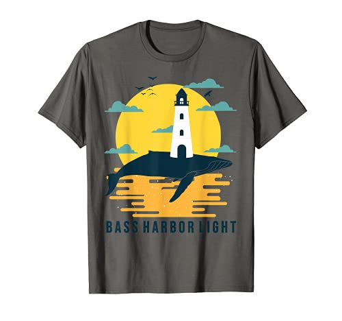 Bass Harbor Light Maine Faro Parque Nacional Acadia Camiseta