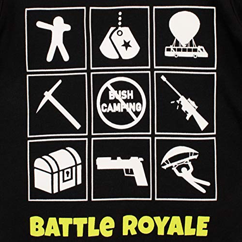 Battle Royale Pijama de juego para niños 7-8 años Negro