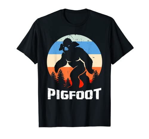 Bigfoot Yeti Juego de palabras para amantes de Sasquatch Pigfoot Camiseta