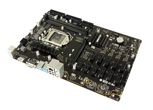 Biostar - Placa base para minado TB360-BTC PRO 2.0 Core i7/i5/i3 (Intel de 8ª y 9ª generación), LGA1151 Intel B360, memoria DDR4, 12 GPU