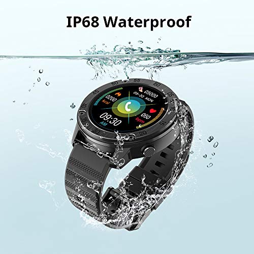 Blackview X5 Smartwatch Relojes Inteligentes Hombre, Reloj Inteligente con Pulsómetro, Cronómetros, Calorías, Monitor de Sueño, Impermeable IP68 Reloj Deportivo para Android iOS