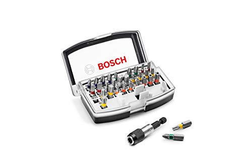 Bosch Professional 260925C148 Set De 32 Puntas De Atornillar Accesorio De Taladro Atornillador, Set De Puntas De Atornillador