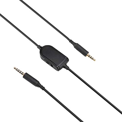 Cable, cable de audio para Logitechs Astros A10 A40 A30 A50 Auriculares para juegos montados en la cabeza con afinación