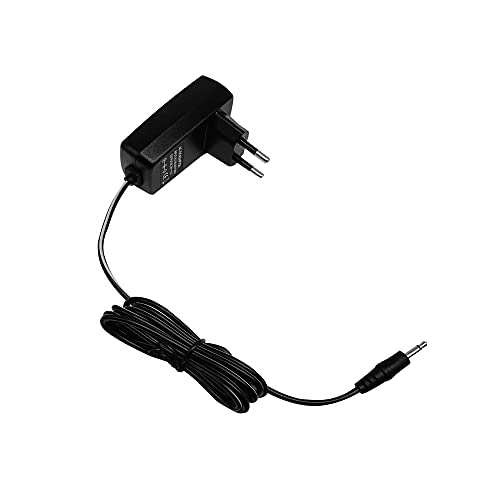 CHILDMORY Adaptador de fuente de alimentación de CA Cable de enchufe de cargador de pared para consola Atari 2600 Negro