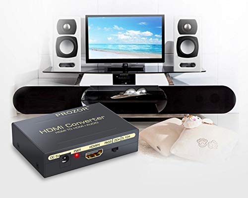 Convertidor HDMI a HDMI Audio Divisor Digital 1080p HDMI a HDMI + SPDIF / RCA Toslink +RCA L/R Audio Convertidor Adaptador Óptica Fibra Salida Cable USB para TV Blu-ray PS3 PS4