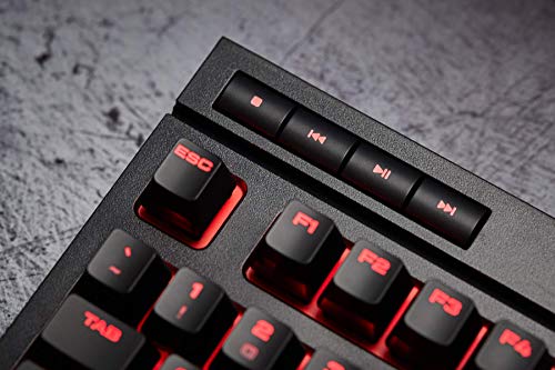 Corsair K63 - Teclado Alámbrico, USB, Interruptor mecánico, QWERTZ, LED, Teclas de Windows,Negro