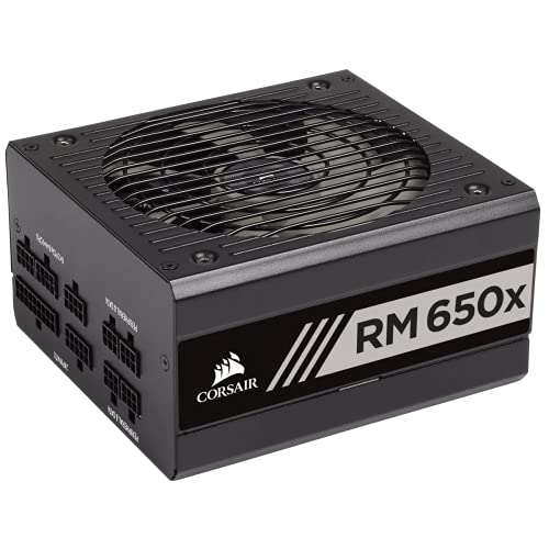 Corsair RMx Series RM650x 80 PLUS Gold, Fuente De Alimentación Atx Totalmente Modular, SATA, 650 W, Negro