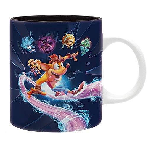 Crash Bandicoot Crash Bandicoot Its About Time - Taza de café (cerámica, en caja de regalo), diseño de Crash Bandicoot Its About Time