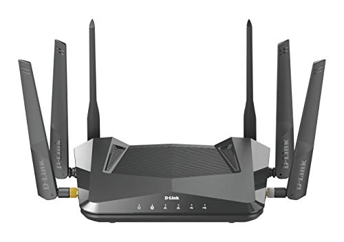 D-Link DIR-X5460 Router Gaming Wi-Fi 6 5400 Mbps, control por voz Alexa, Google Home, seguridad wifi WPA3, MU-MIMO, dual-band, Triple VLAN comp FTTH, control parental, 4 x LAN Gigabit, 1x WAN Gigabit