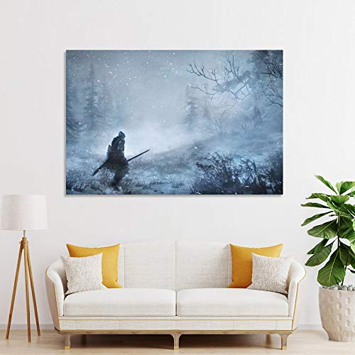 Dark Souls Ashes of Ariandel - Lienzo decorativo para pared (30 x 45 cm)