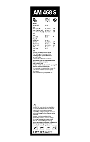 Escobilla limpiaparabrisas Bosch Aerotwin AM468S, Longitud: 650mm/400mm – 1 juego para el parabrisas (frontal)