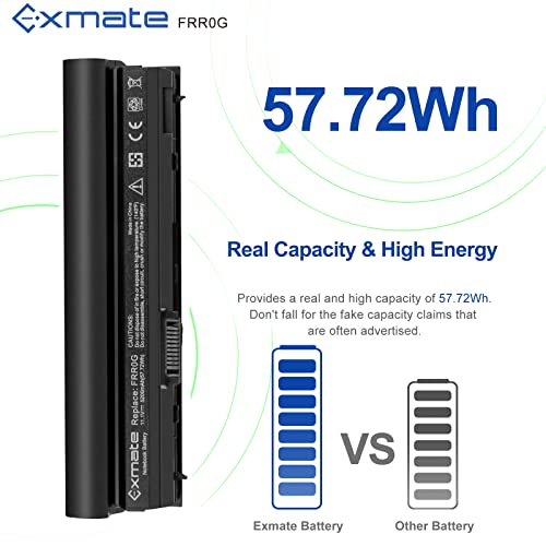 Exmate 5200mAh Bateria FRR0G RFJMW 7FF1K J79X4 KFHT8 K4CP5 para DELL Latitude E6120 E6220 E6230 E6320 E6330 E6430s Series